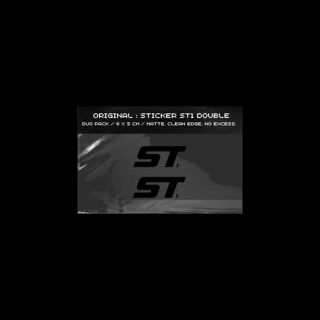 ST1 BLACK STICKER (STRADA1)
