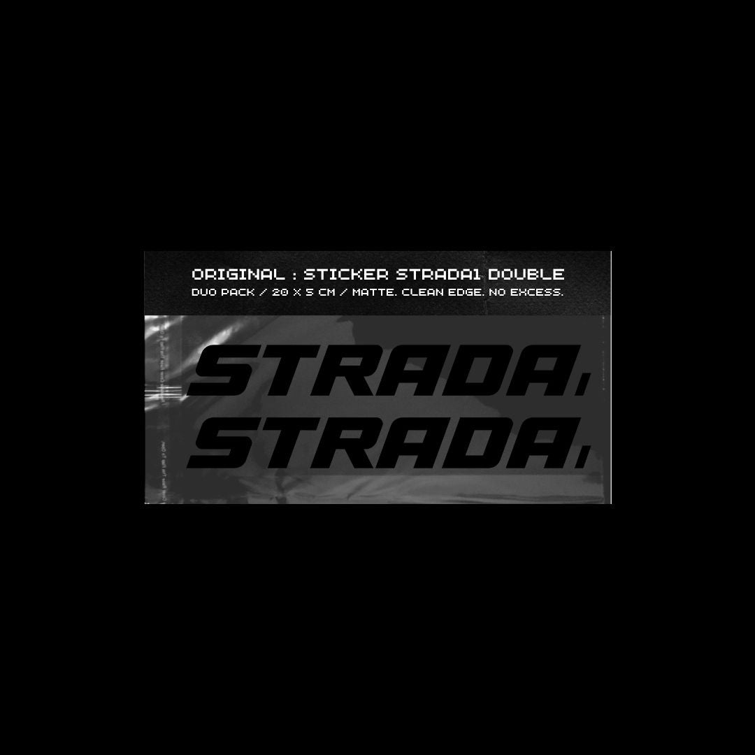 STRADA1 BLACK STICKER