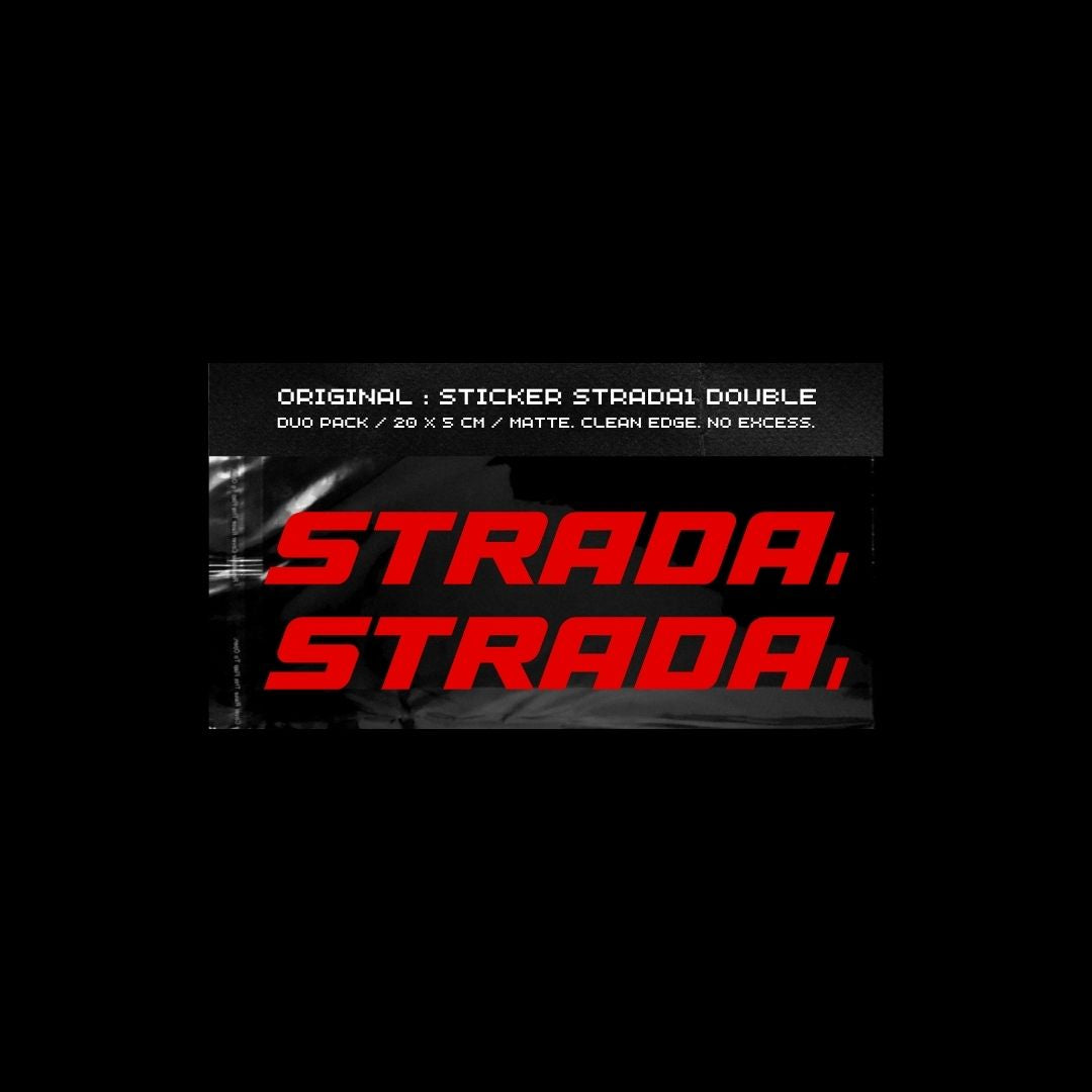 STRADA1 RED STICKER